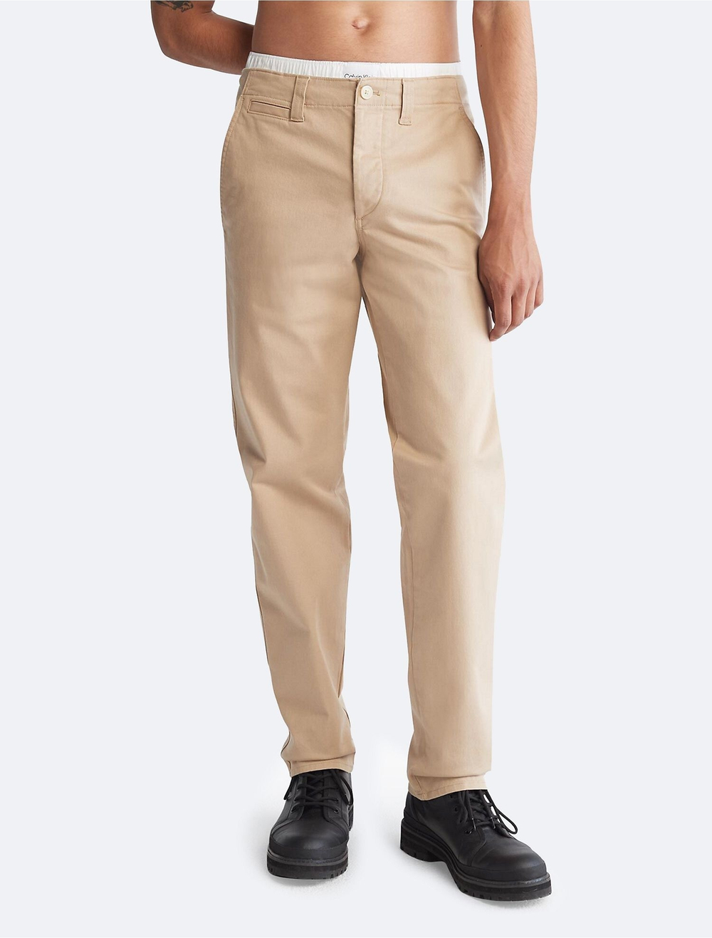 Брюки Calvin Klein Solid Utility Chinos Black Travertinee - 34x32
