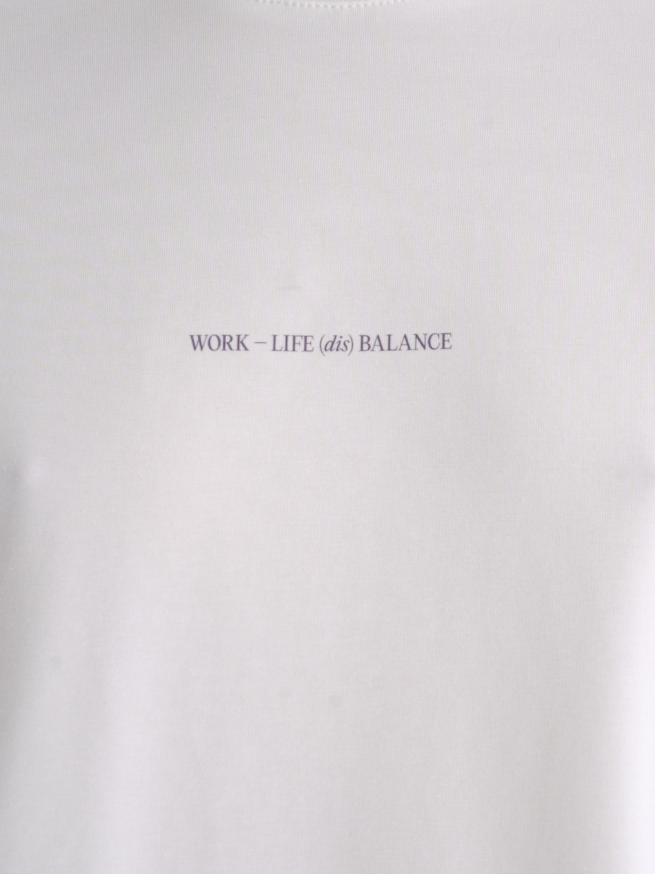 Лонгслив "(dis)balance" белый