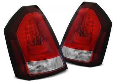 Задние фонари red white led bar для Chrusler 300C