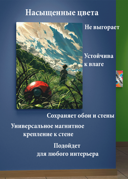 Картина на стену на металле от MetallSubArt "Покемон"