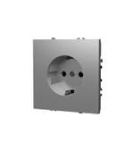 Розетка встраиваемая VOLTUM S70 с заземлением 16А, (шелк)