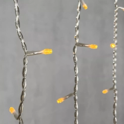 Светодиодная бахрома 5*0,9 м., 348 желтых LED ламп, силиконовый прозрачный провод, Beauty Led (ECC348-10-2Y)