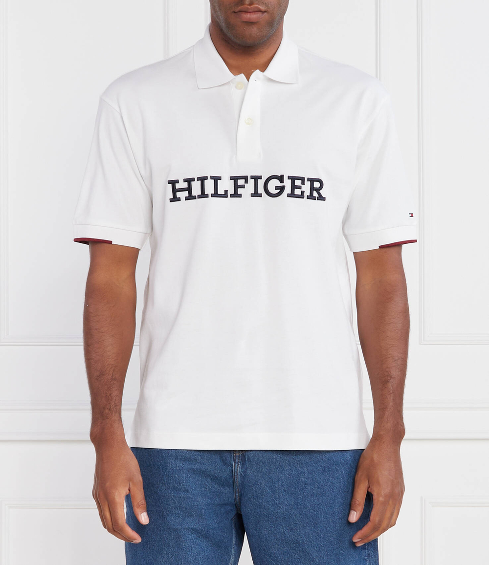 Поло MONOTYPE STRUC ARCHI Tommy Hilfiger - белый(MW0MW31676)
