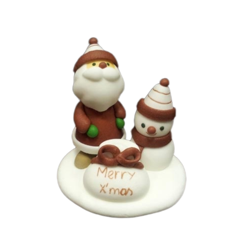 Сахарная фигурка новогодняя "Merry Xmas"