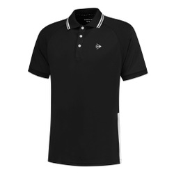 Мужское теннисное поло Dunlop Polo Men - Black, White