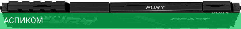 Оперативная память Kingston Fury Beast 4x16GB DDR4 PC4-28800 (KF436C18BBK4/64)