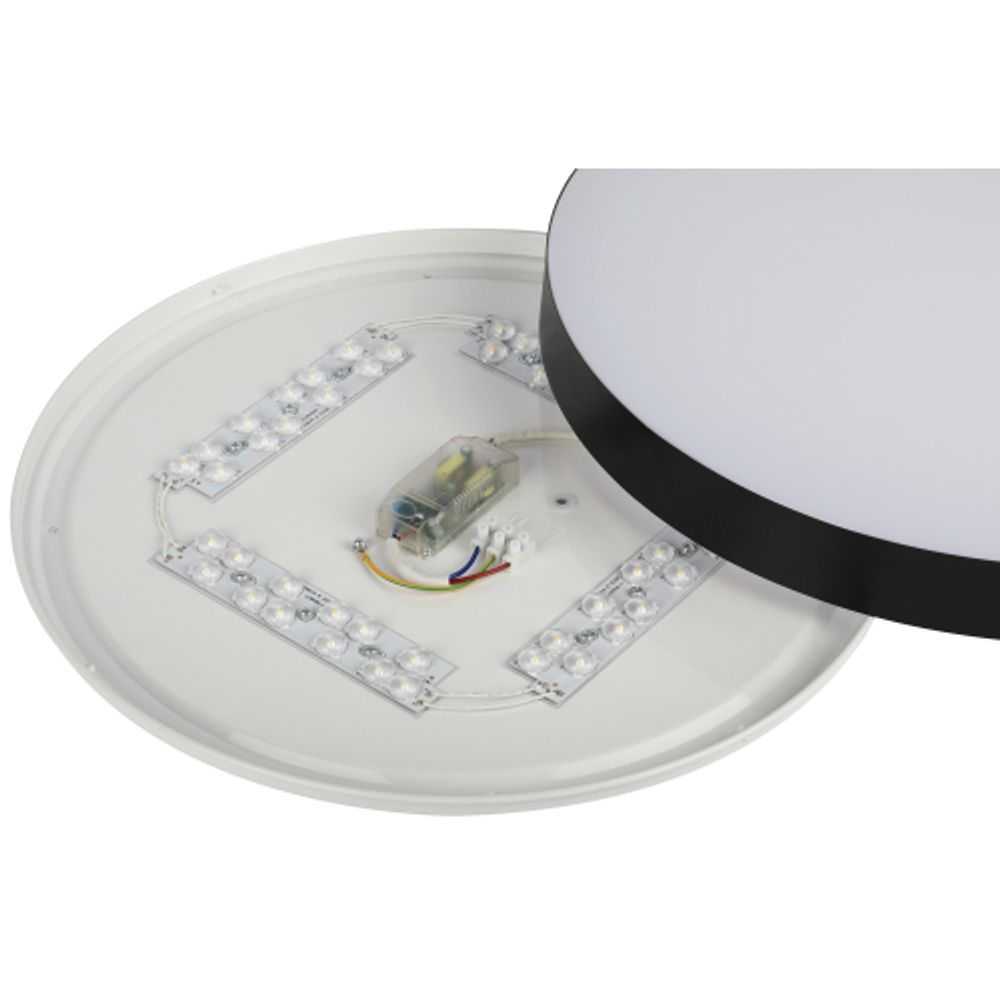 Светильник потолочный светодиодный ЭРА Relict 48 Pult SPB-6-60-RC BK с ДУ 60W 3000-6500K Черный