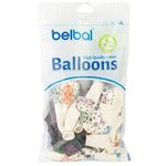 Шар (14"/36 см) Шелкография пастель, День Мертвых 5цв 25 шт.