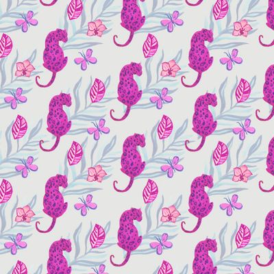 Бесшовный принт тропический