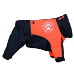 зимний комбинезон на мальчика светоотражающий оранжевый