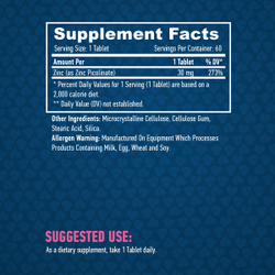 HaYa Labs Пиколинат Цинка ( Zinc Picolinate ) 30 mg 60 tab
