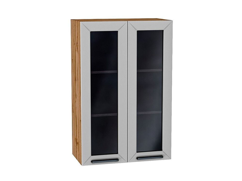 Шкаф верхний с 2-мя остекленными дверцами Глетчер