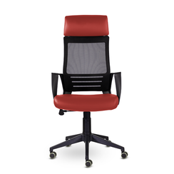 Кресло М-811 Альт/Alt blackPL Ср S-0421 (красный)