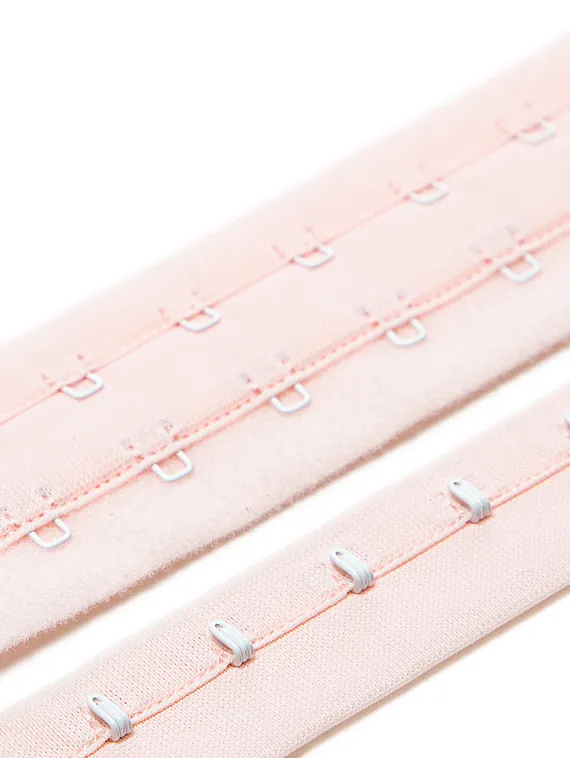 Крючки/петли на ленте, двухрядные, Arta-F, пастельно-розовый 906