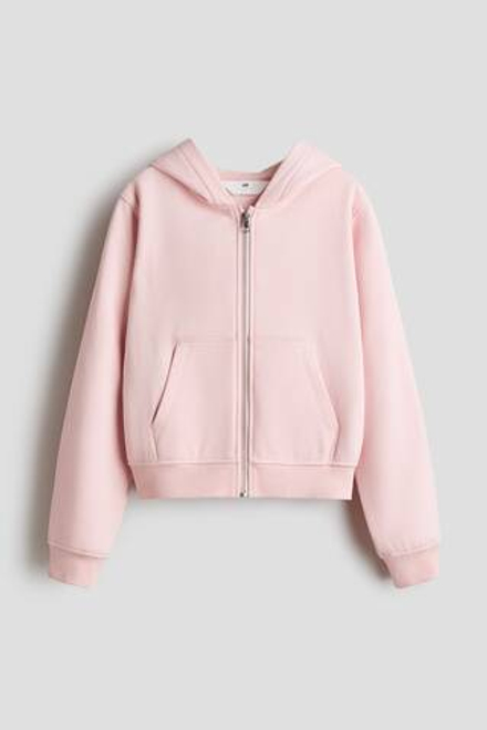 H&M Толстовка с капюшоном и застежкой-молнией, розовый