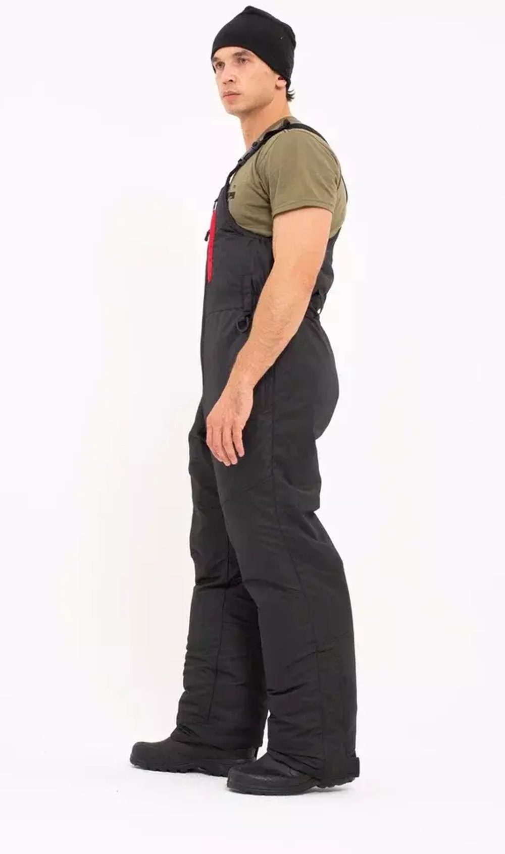 Зимний мужской костюм-поплавок ONERUS "Фишер -45" (Таслан) Черный/Красный