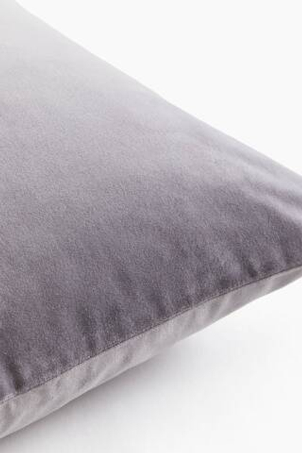 H&M HOME РОЖДЕСТВЕНСКИЙ БАРХАТНЫЙ ЧЕХОЛ НА ПОДУШКУ, СЕРЫЙ