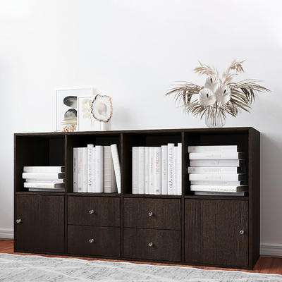 Стеллаж Билли 24 Венге Цаво 3354 147*39*77 см, Черный   Фиеста