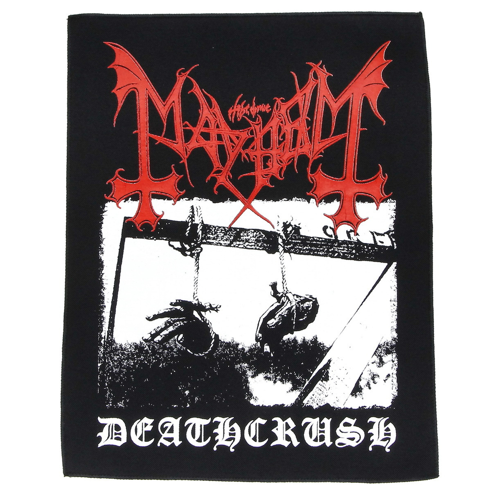Нашивка спиновая группы Mayhem