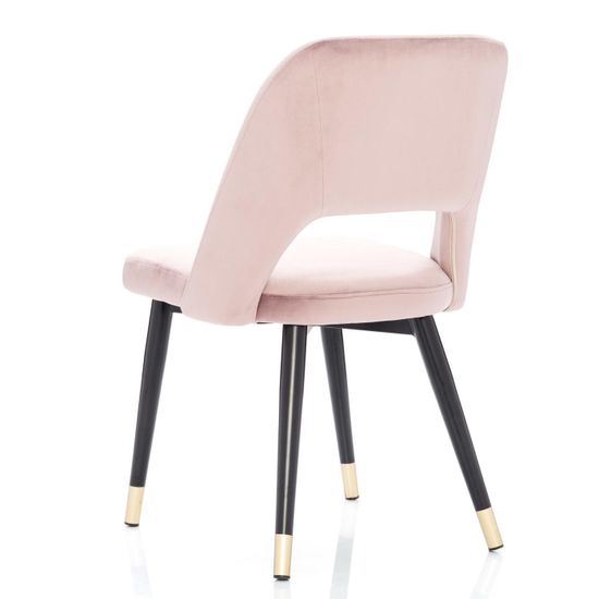 Комплект из 4-х стульев Hudson розовый велюр