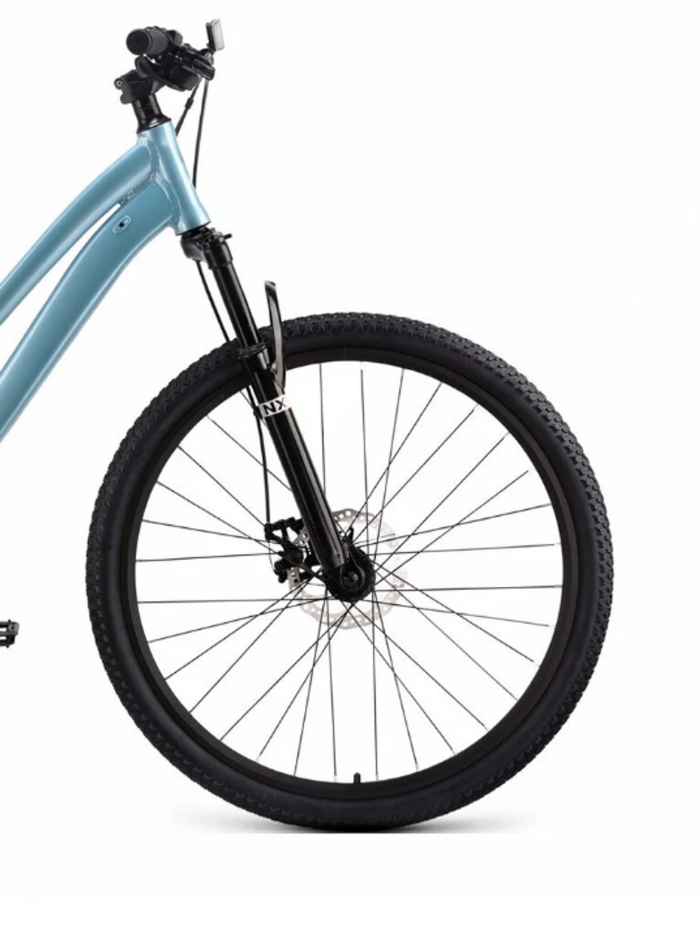 Велосипед 27,5" FORWARD AGRIS NX, рама 14.5" светлый серо голубой/серый 2026