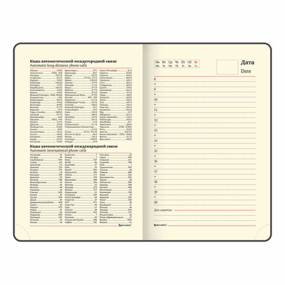 Ежедневник недатированный МАЛЫЙ ФОРМАТ 100x150 мм А6 BRAUBERG "Iguana", под кожу, 160 л., красный, 114468