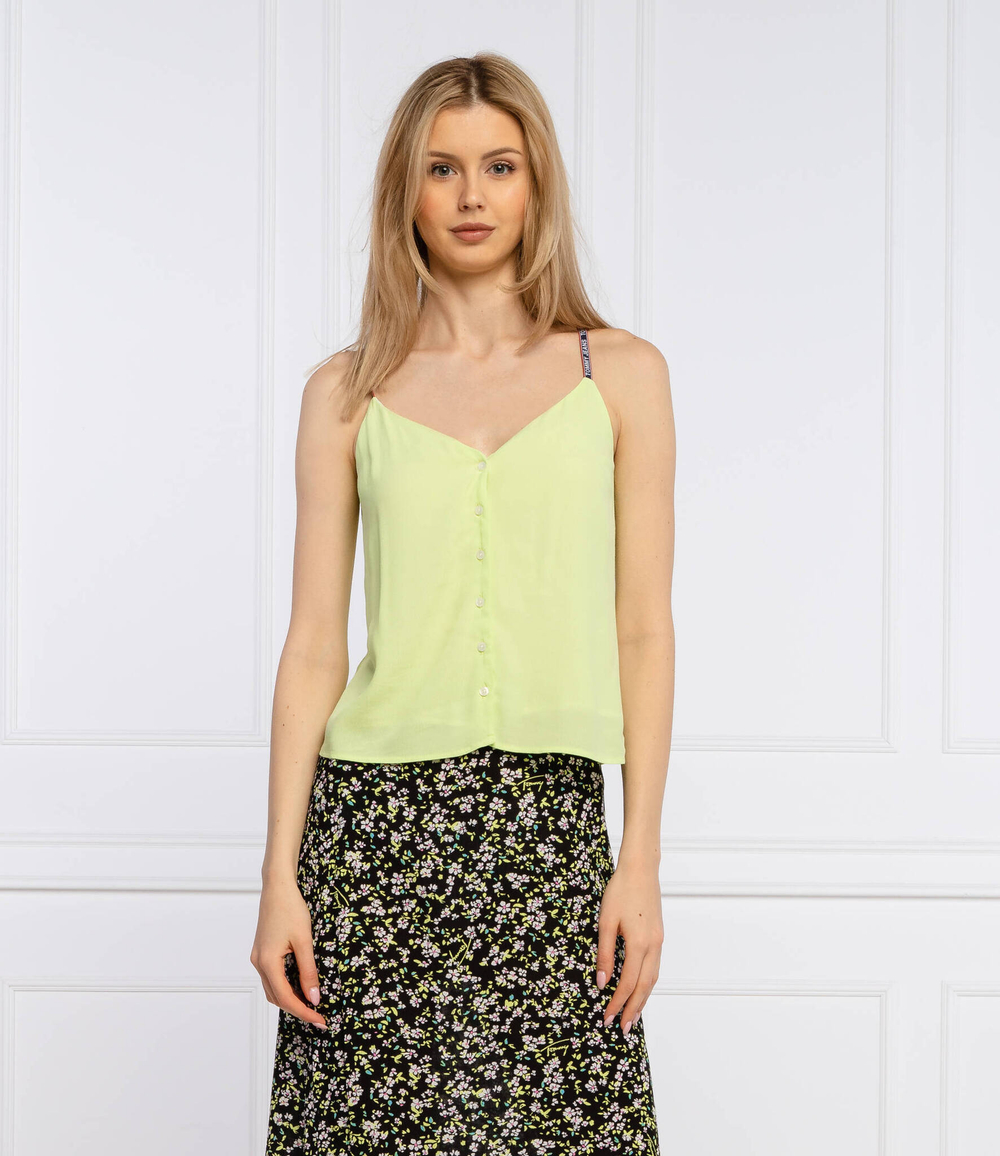 топ cami Tommy Jeans - лимонный(DW0DW09762)