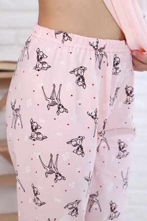 Пижама с брюками для девочки Лесной олень длинный рукав