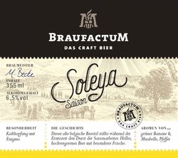 Пиво Braufactum Soleya Пиво Braufactum Soleya