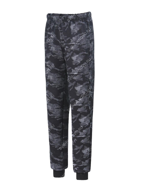 Трико мужское БВР (Футер петельный, черный КМФ)