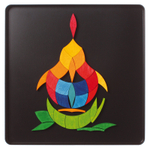 Магнитная мозаика Цветная спираль