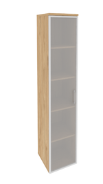 Шкаф-пенал узкий для документов со стеклом Onix