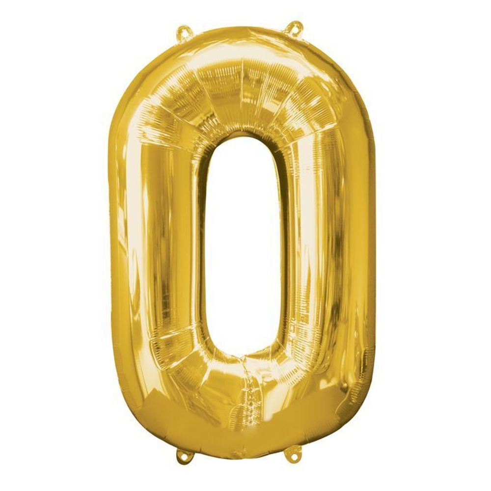 Воздушный шар фольгированный 102 см. «Цифра» надут гелием.