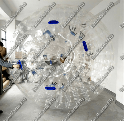 Водный зорб ПВХ"Прозрачный", диаметр 3 м