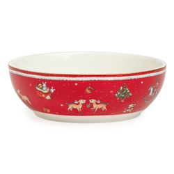 НАБОР ПОСУДЫ LEFARD "C НОВЫМ ГОДОМ" 3 ПР.: САЛАТНИК 800 МЛ, ТАРЕЛКА 19 СМ, КРУЖКА 400 МЛ (КОР=8НАБ.)