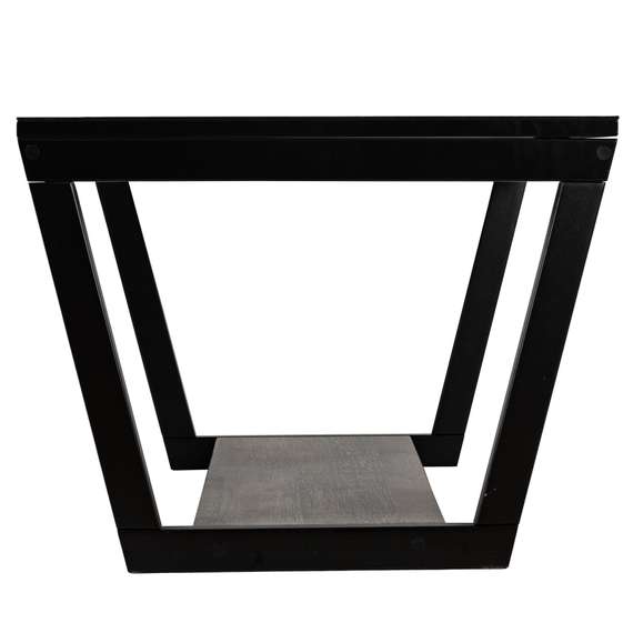 Стол журнальный BeautyStyle 31 дуб крымский состаренный/венге/стекло черное