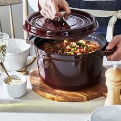 STAUB Чугунная кастрюля Cocotte 3,8 л 24 см серая (сорт II)