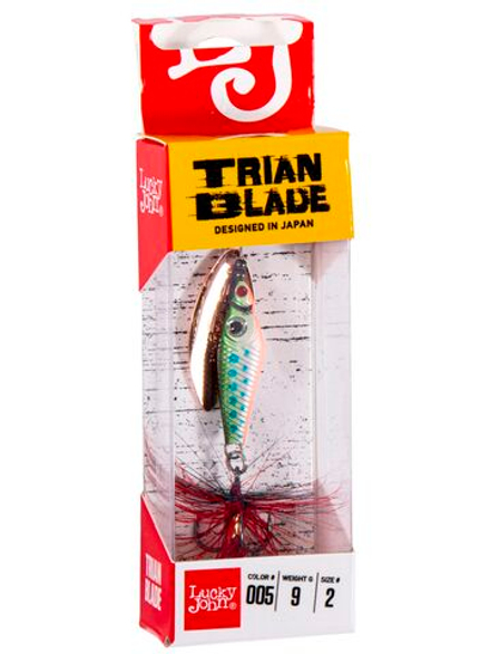 Блесна вращающаяся Lucky John TRIAN BLADE LONG 09.0г 005