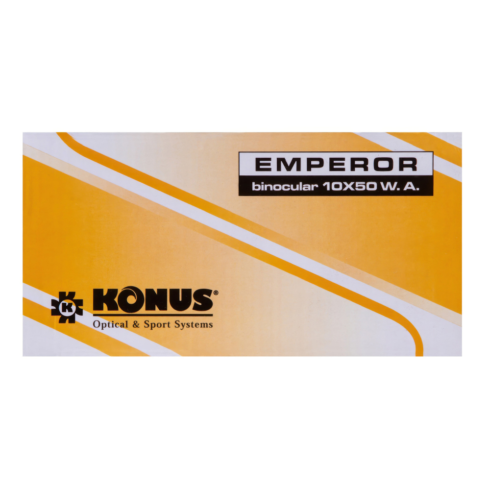 Бинокль Konus Emperor 10x50 WA Green — Konus логтип