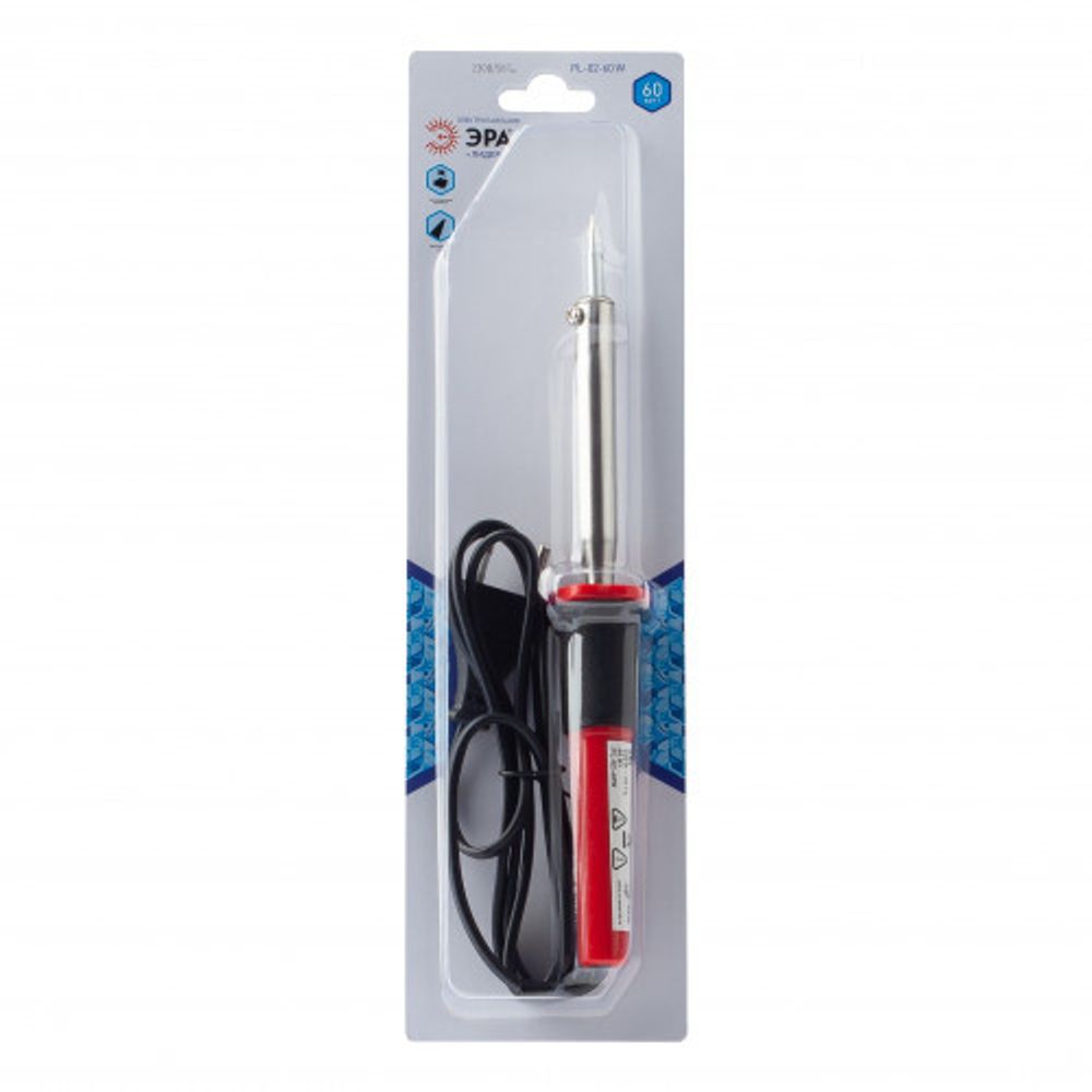 Паяльник ЭРА Лидер с 2-компонентной рукояткой, жало Long life 230 В 60 Вт