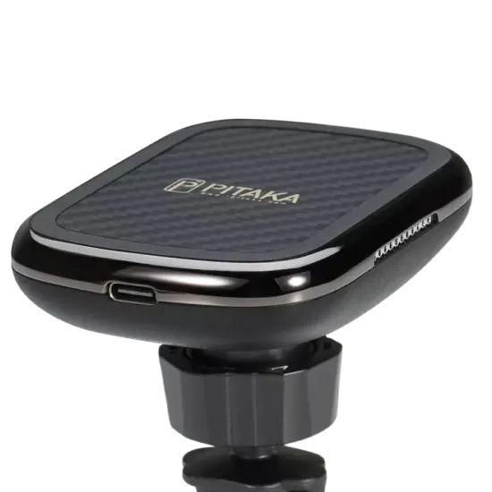Pitaka MagEZ Mount Qi автомобильное зарядное устройство / магнитный держатель, крепление в решетку , кевлар (арамид)