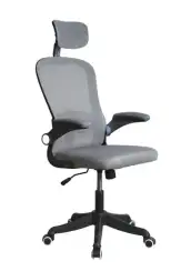 Кресло офисное Gramber С05 Сетка серая/Ткань серая/Черный