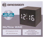 Часы настольные Bresser MyTime WAC, черные