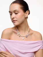 Колье "NEW Posh" из жемчуга с цирконами