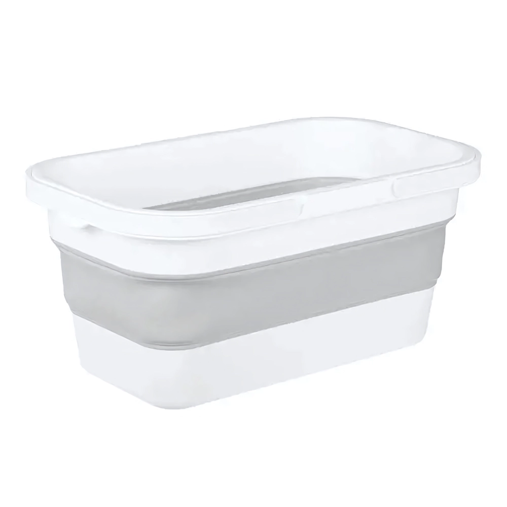 Ведро ФЛЕКС 16л прямоугольное складное Смоки