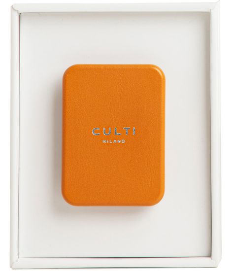 Диффузор для авто в корпусе из кожи (оранжевый) Aramara, Culti Milano