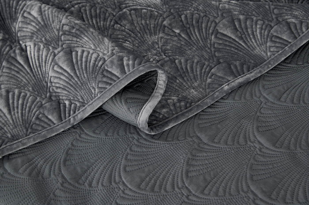 Покрывало 240x260 Sofi De MarkO Розалин серое