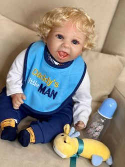 Кукла Реборн мягконабивная 55см в пакете (FA-033)