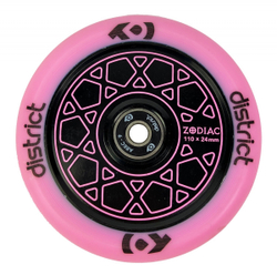 Колеса District Zodiac Wheel 110x24mm Pink/Black