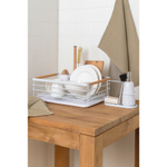 Набор из двух кухонных вафельных полотенец  бежевого цвета из коллекции essential, 50х70 см